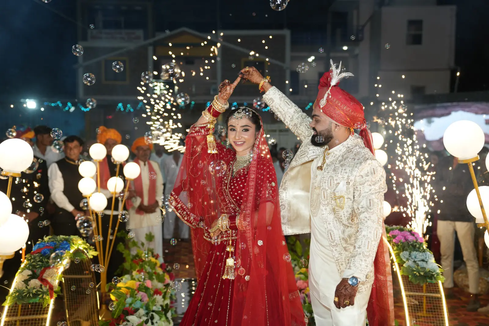 A cinematic wedding dance captured by the film team